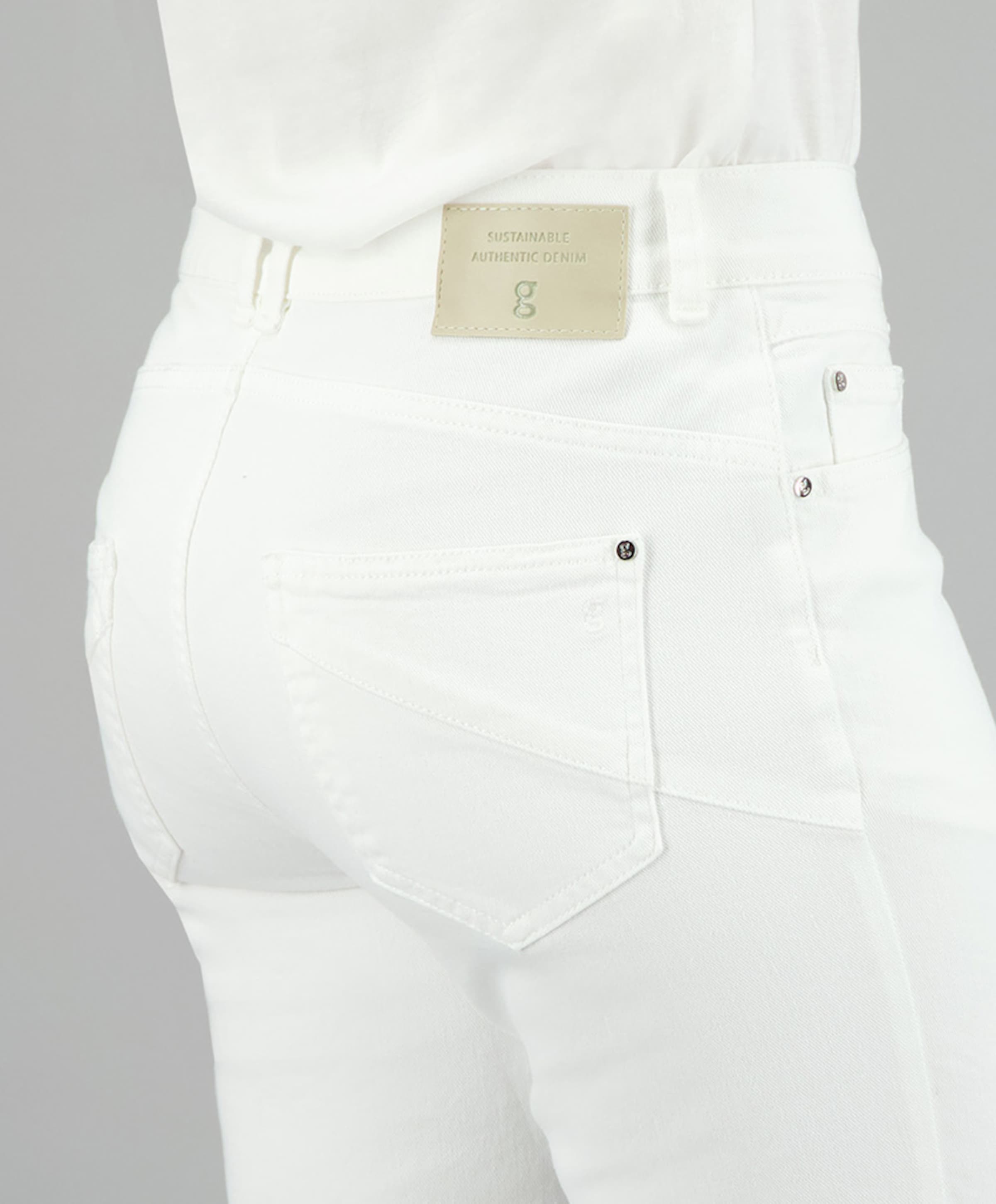 Gardeur 5-Pocket Slim jeans wit