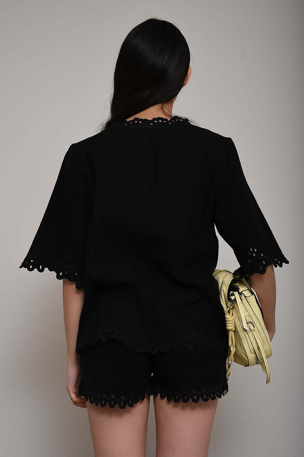 Shana openwork embroidered cotton top