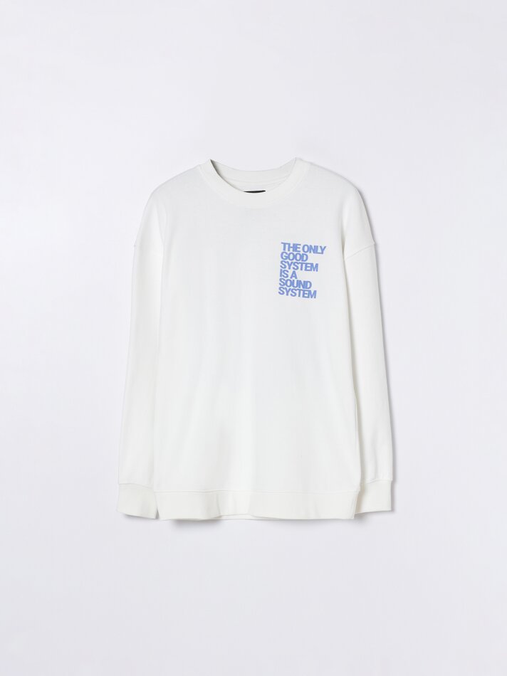 Moletom estampado - Branco