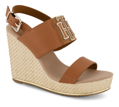 Tommy Hilfiger Damesandal med hæl Brun FW0FW05599GU9