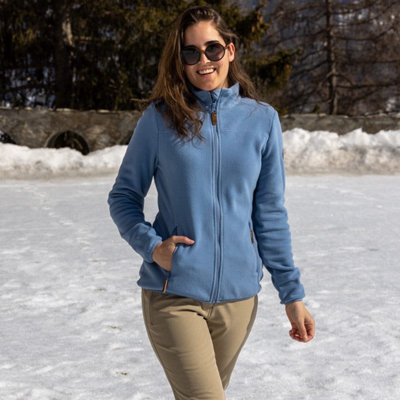 Frauen Fleecejacke Marcella faded denim