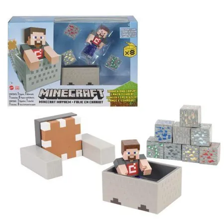 Mattel Minecraft Minecart Mayhem Spielset