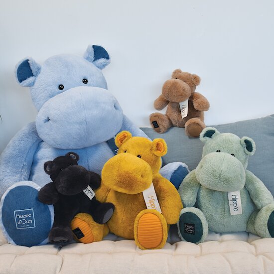 Les Hippos Peluche   Ocre        25 cm   de               Histoire d'ours