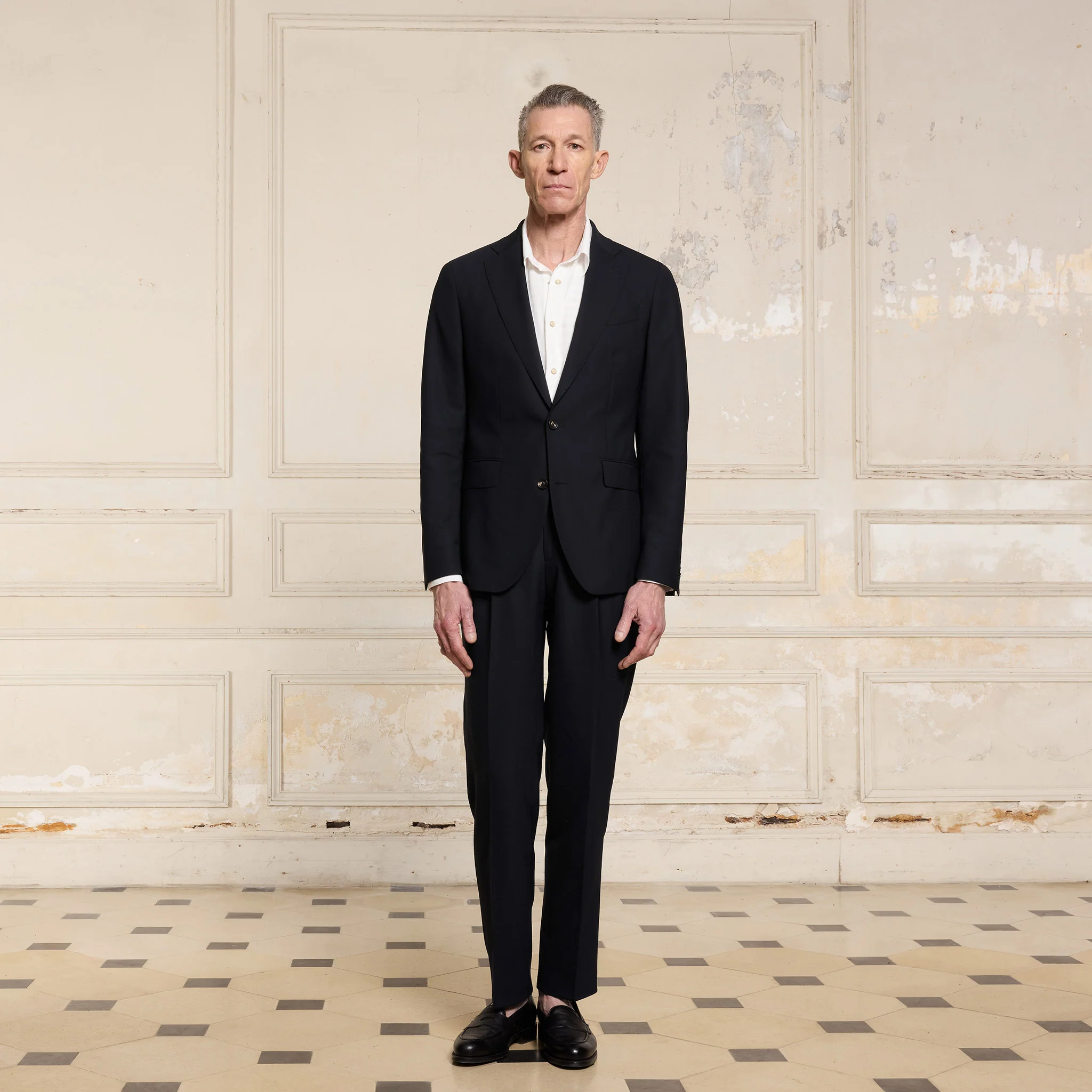 Navy Fresco wool jacket
