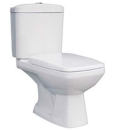 Badstuber Style duoblok toilet set wit met zitting AO