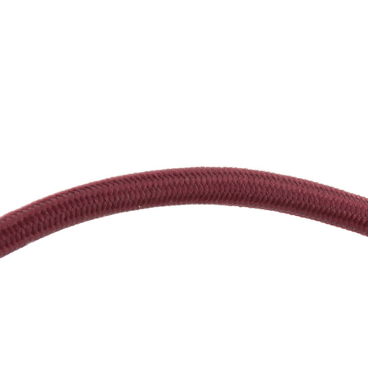 Câble textile 2 fils pour luminaire ou suspensions 0,75mm L.3m rouge brique Chacon