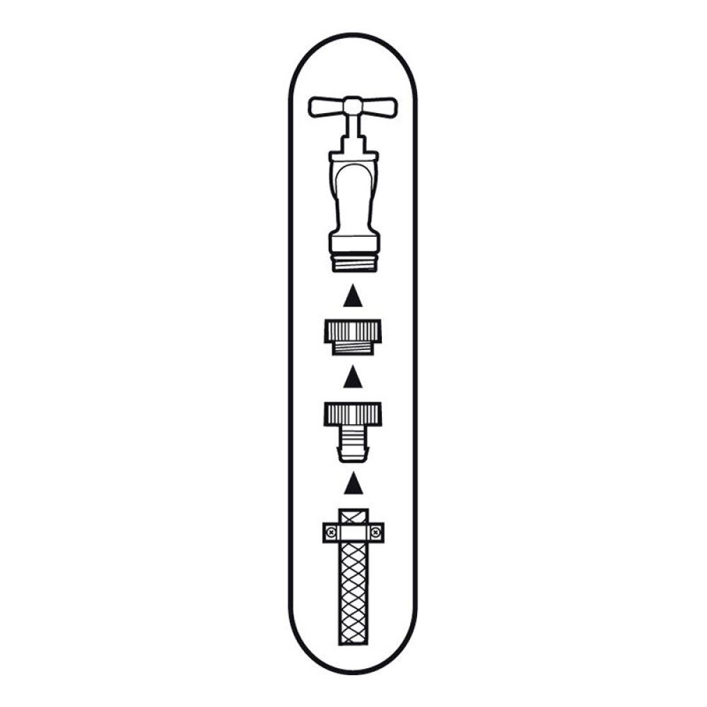 ADAPTERSTYKKE GARDENA MED SLANGEKLEMME 3/4