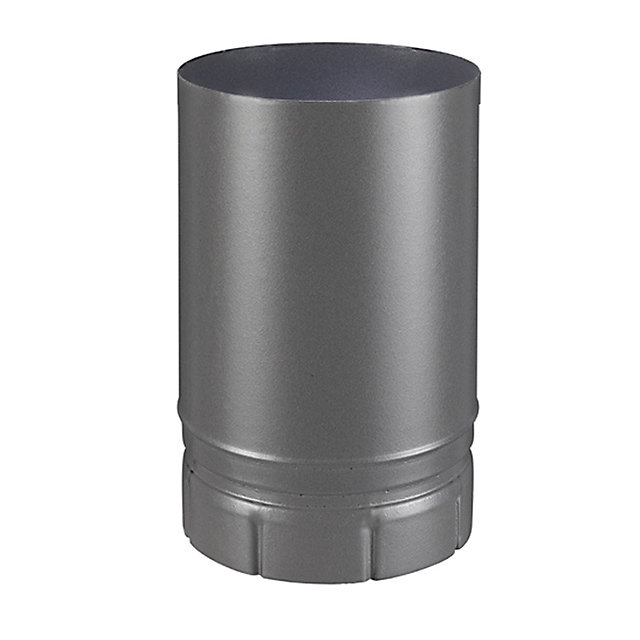 Tuyau de poêle à bois émaillé gris 250 mm ø 150 mm