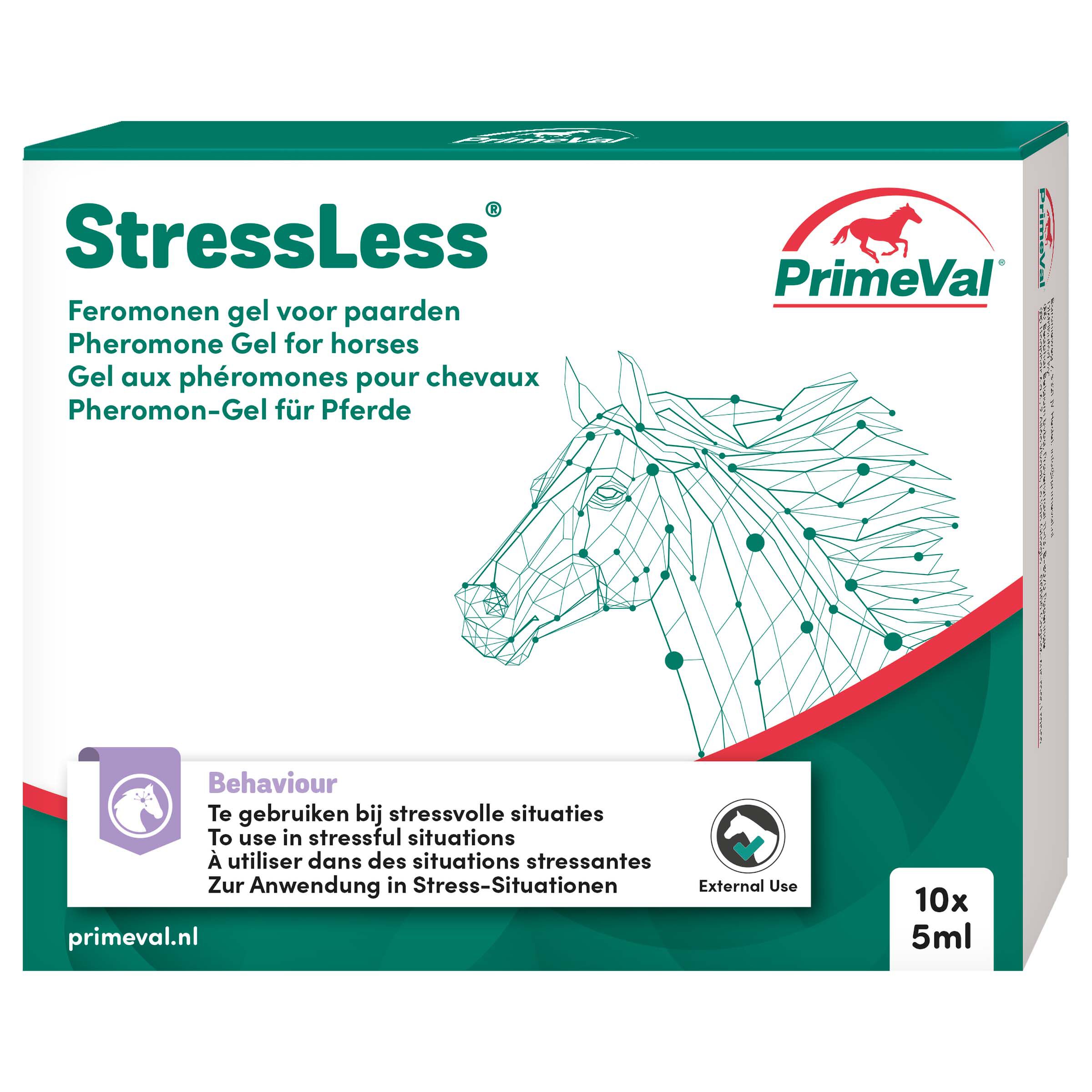 Primeval Stressless Feromonen Gel - Kalmeringssupplement - Paard - 50 Milliliter