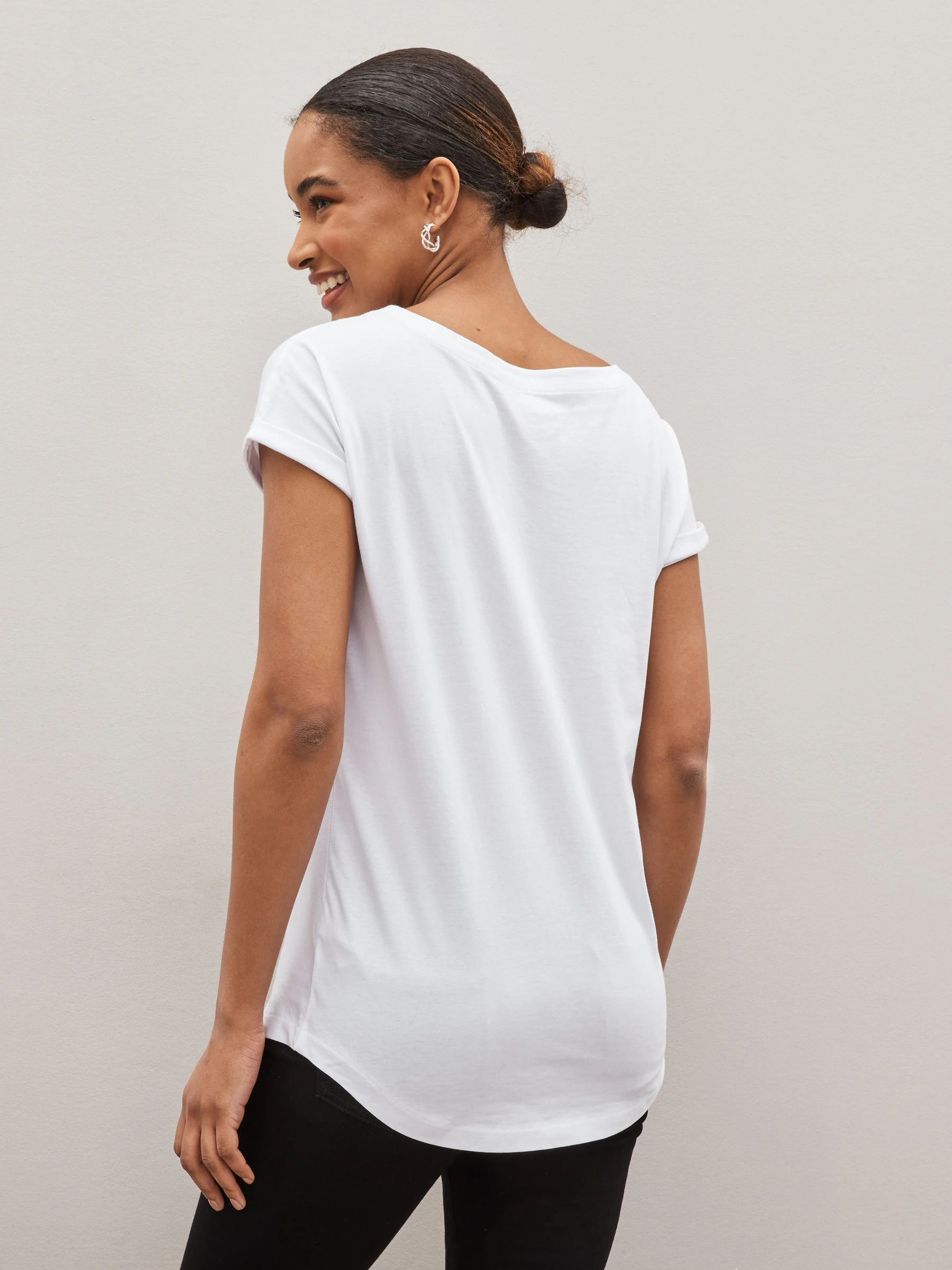 Zwart/wit/streep - Verpakking van 3 T-shirts met kapmouwen van 100% katoen