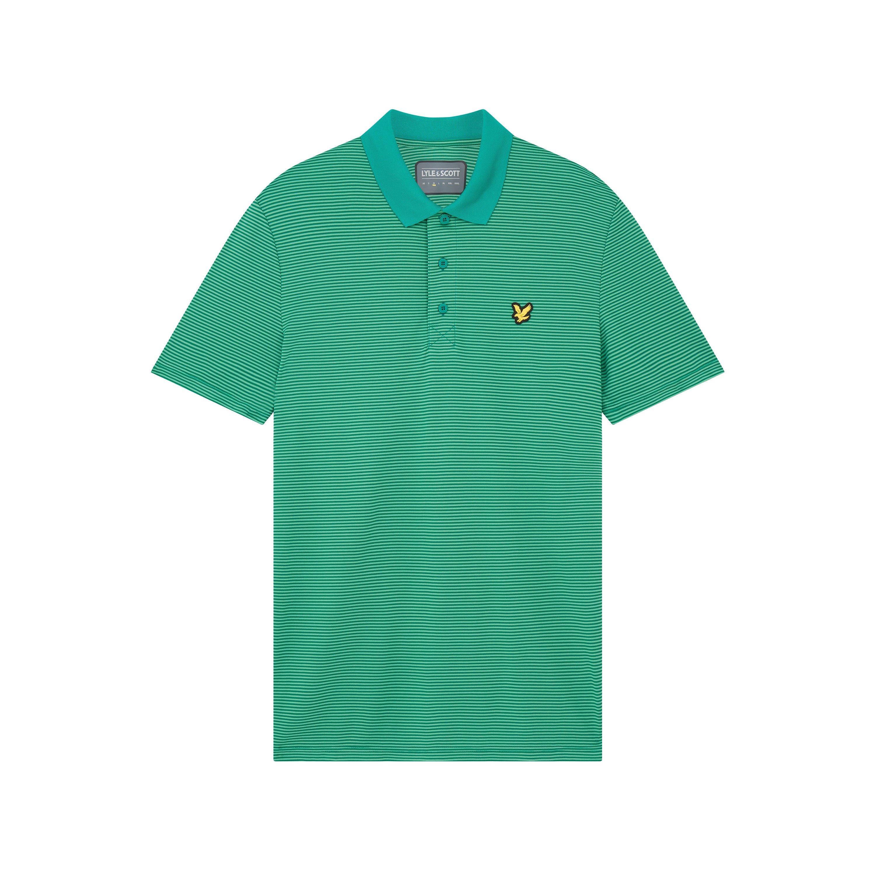 Lyle and Scott Golf Microstripe Polo Shirt