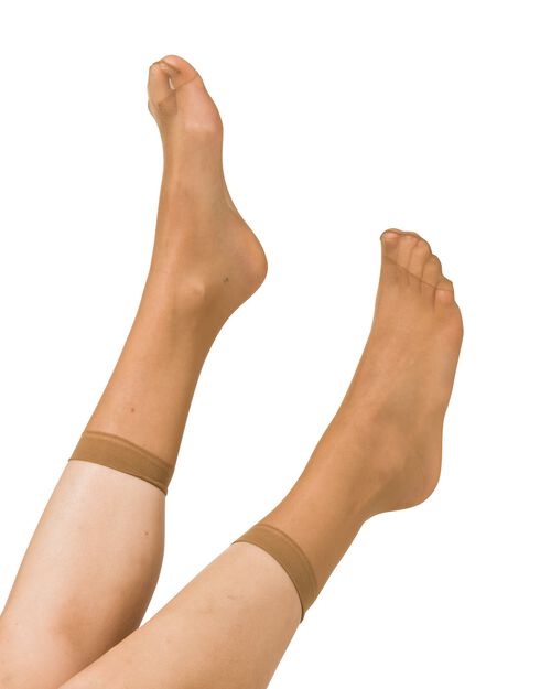 3 paires de socquettes en voile satiné 20 deniers