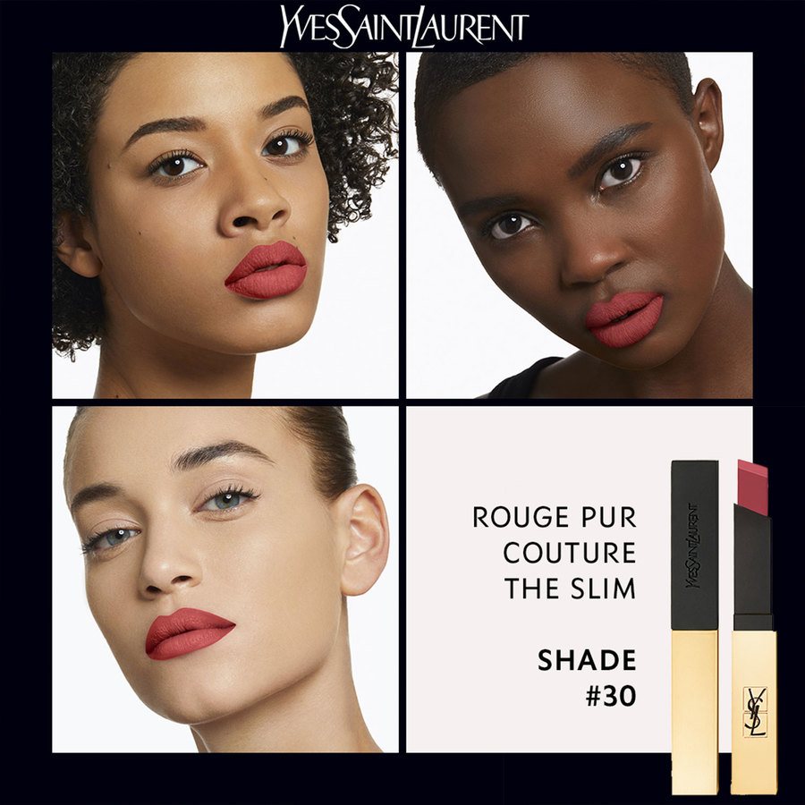 Yves Saint Laurent Matte Event Rouge Pur Couture The Slim #30 3g