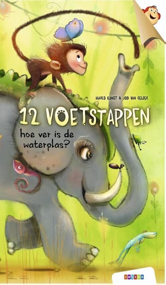 12 voetstappen. Hoe ver is de waterplas?