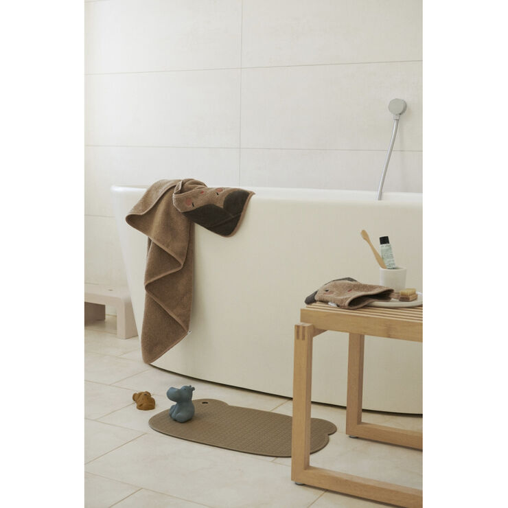 Liewood Augusta hooded towel Doll/oat