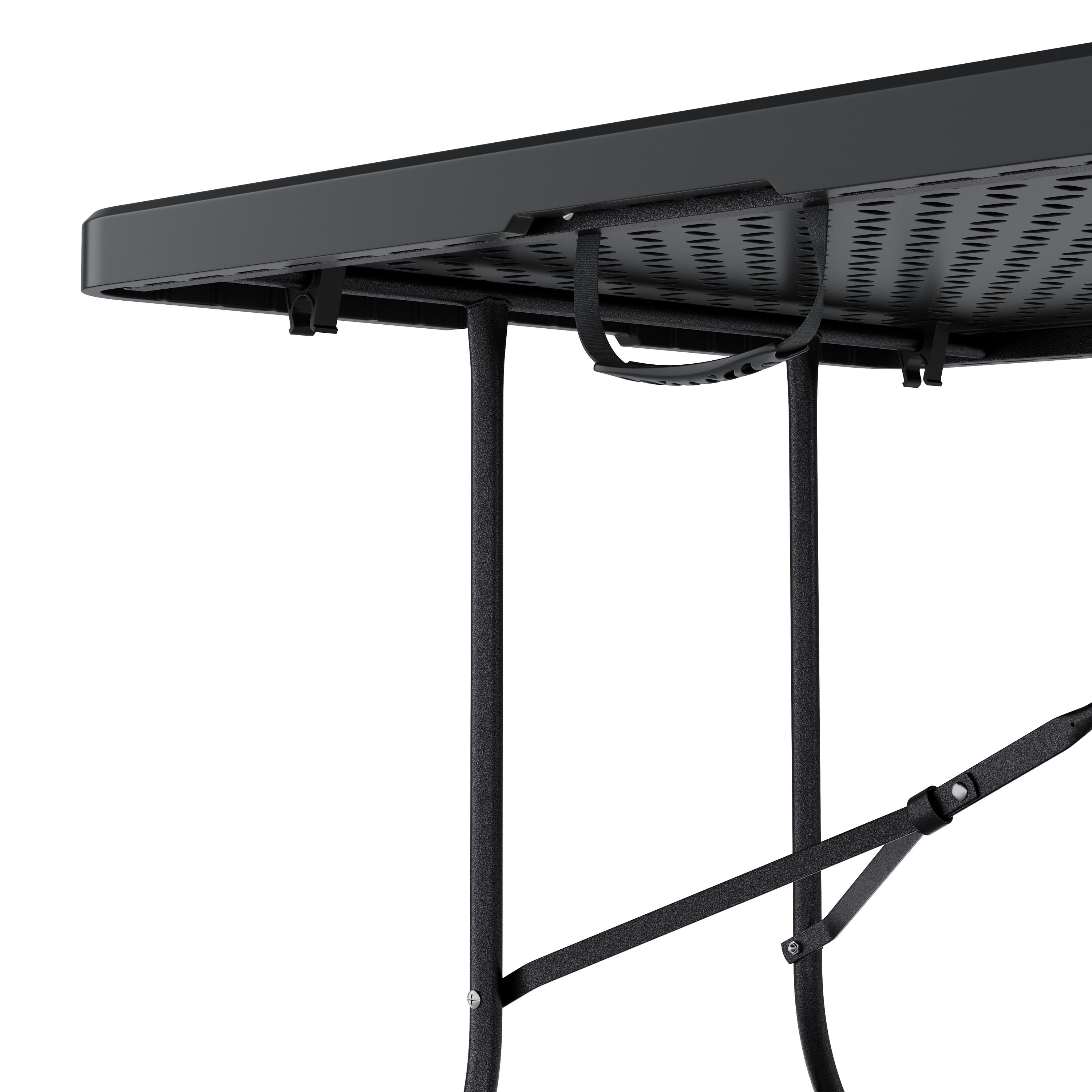 Campingtisch klappbar 180 x 75 cm schwarz