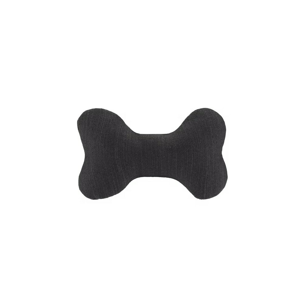 Osto - jouet os pour chien en tissu recyclé, gris anthracite, 17x10x5,5cm