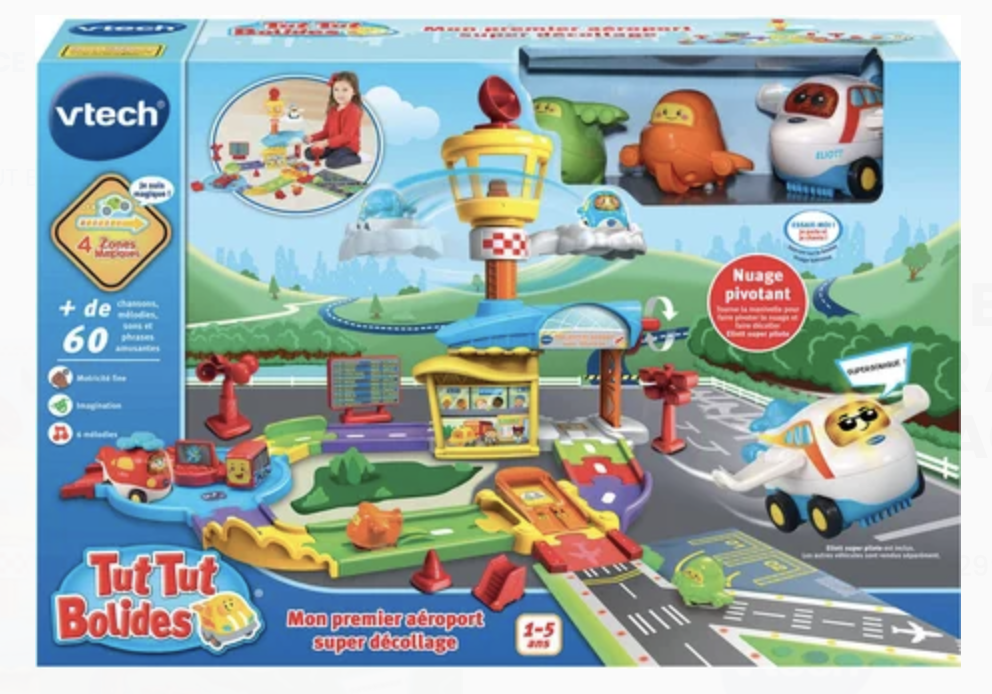 TUT TUT BOLIDES - MON PREMIER AÉROPORT SUPER DÉCOLLAGE - Ecru
