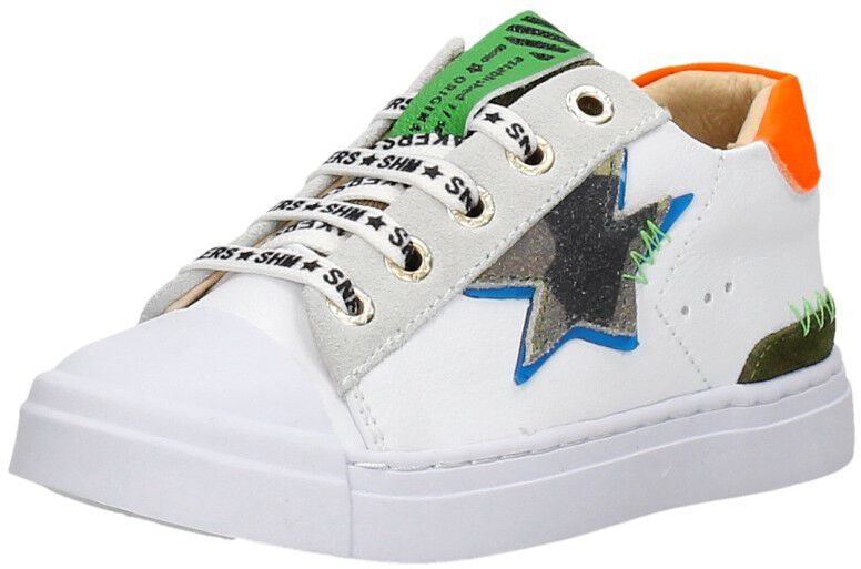 Shoesme Veterschoenen Laag wit