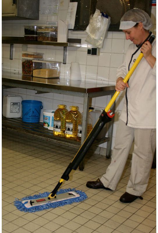 Dweilmop - 40 cm - Uiterst Absorberend - Klittenbandhouder