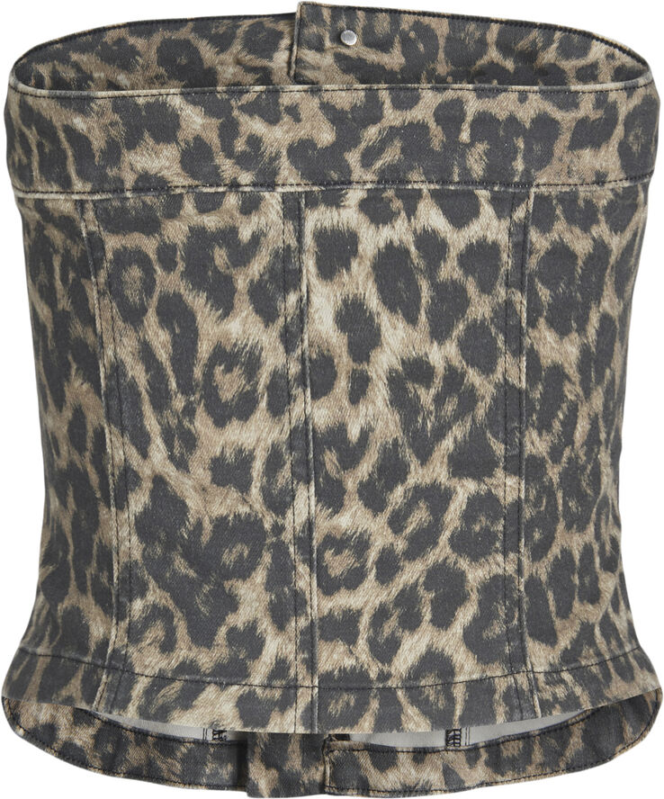 JJXX JXSARAH TINGA LEO SLIM TOP PNT Cornstalk/leopard