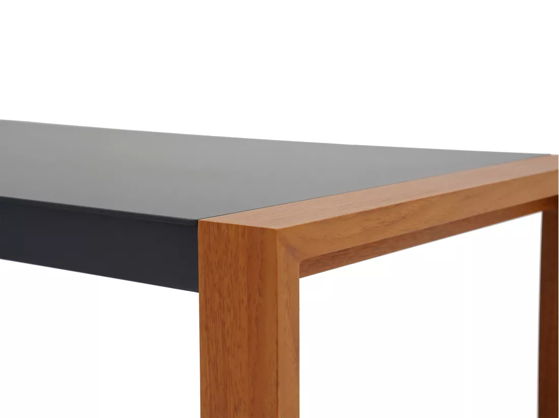 Salon de jardin en aluminium : un canapé 3 places, 2 fauteuils et une table basse - Naturel coussins noirs - JALLY de MYLIA