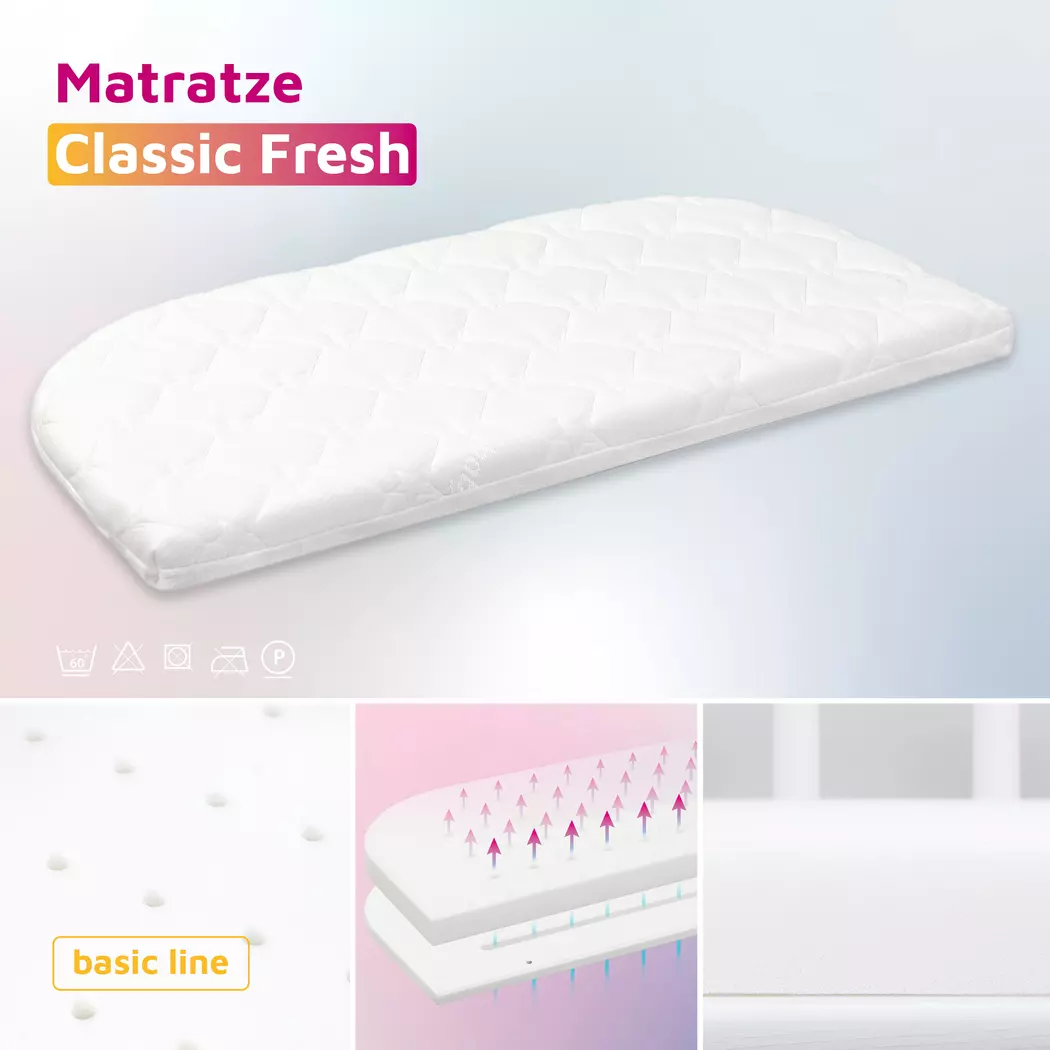 Baby-Kaltschaummatratze Classic Fresh 49,5x89 cm
