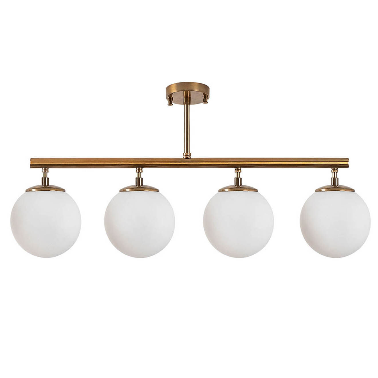 Opviq Plafonnier Fazli doré vintage - 70x15x35 cm
