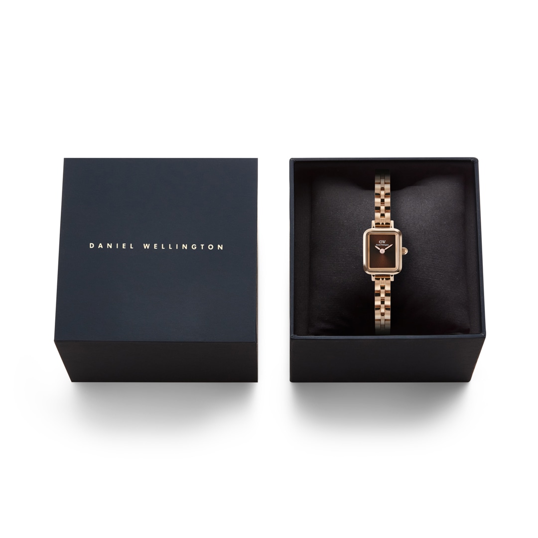 Daniel Wellington Quadro Mini Arch 3-link Amber Sunray Rose Gold