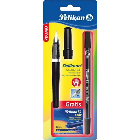 Pelikan Schulfüller und Tintenlöscher Schreibset , schwarz