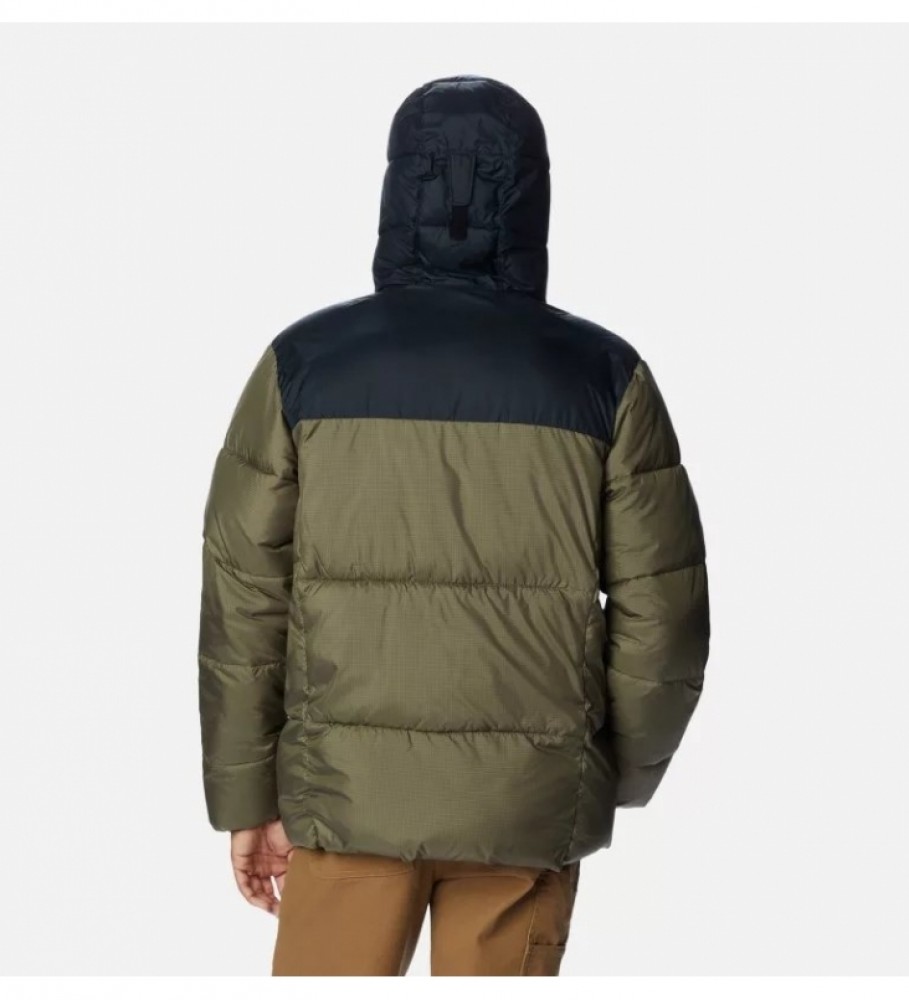 Jaqueta acolchoada com capuz Columbia Puffect verde