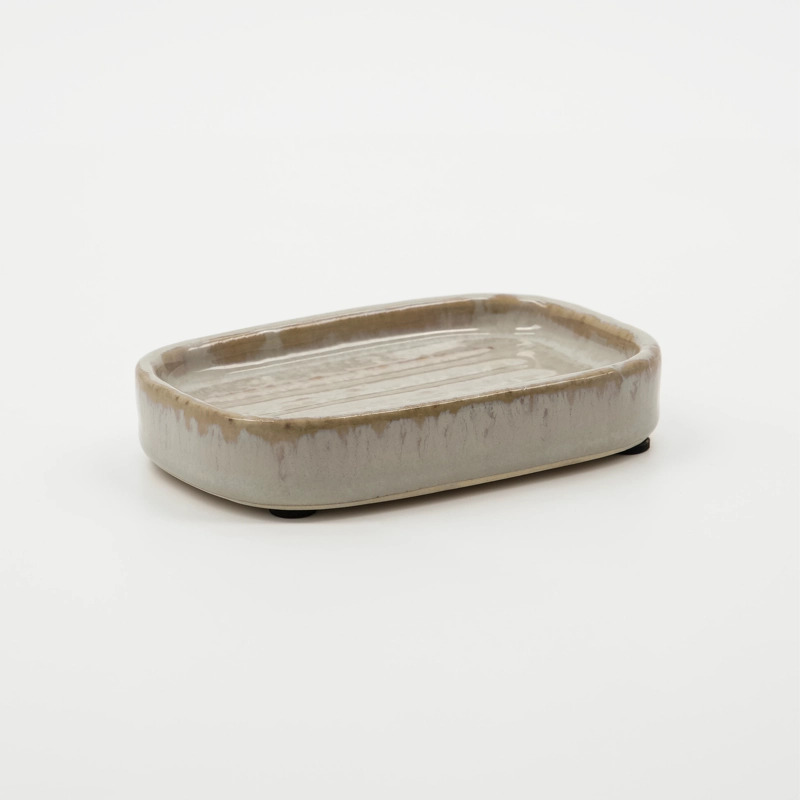 Meraki Soap Dish Datura Shellish Grey 12 x 8 x 2,5 cm