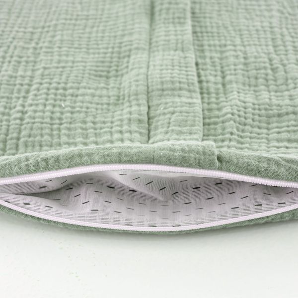 Träumeland Zomerslaapzak Liebmich - Cotton Muslin - Sage Green - 60 cm