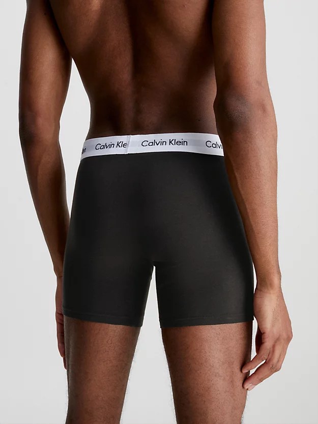 Pacote com 3 Cuecas Boxer Longas - Algodão Elástico