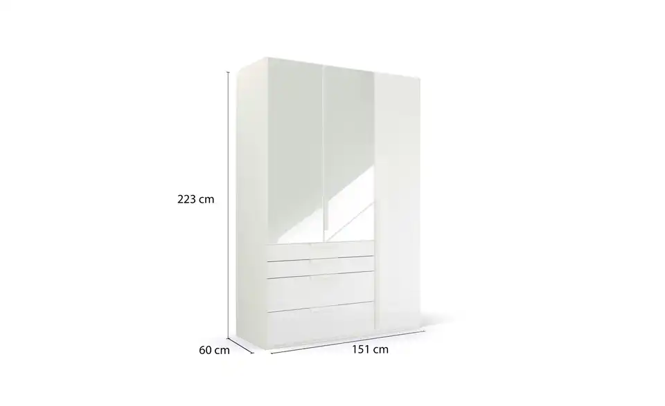 Drehtürenschrank 151 cm 3 Stück