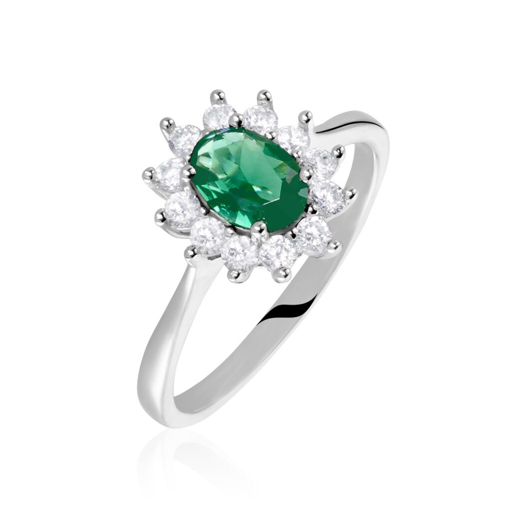 Bague Perez Argent Blanc Oxyde De Zirconium