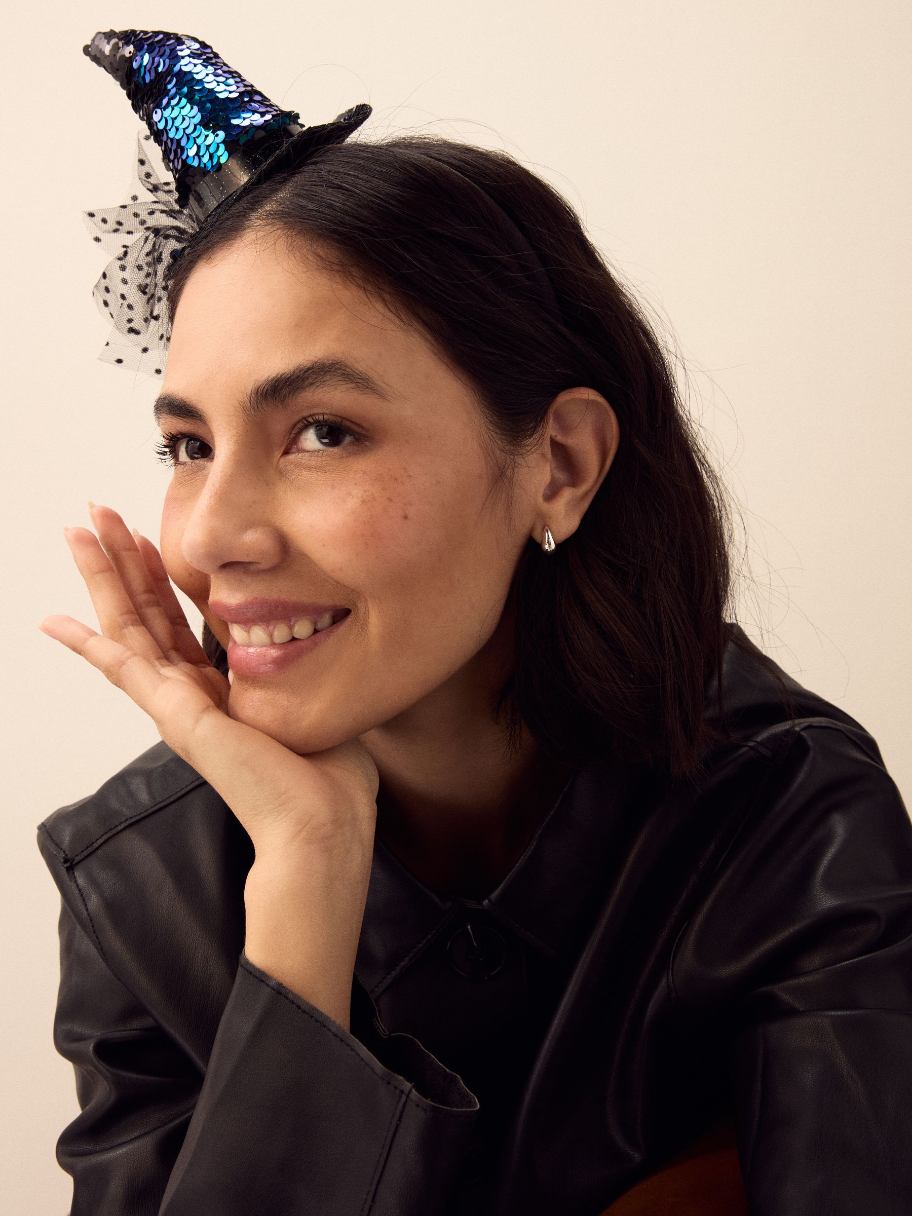 Zwart/groen - Witches Hat Headband