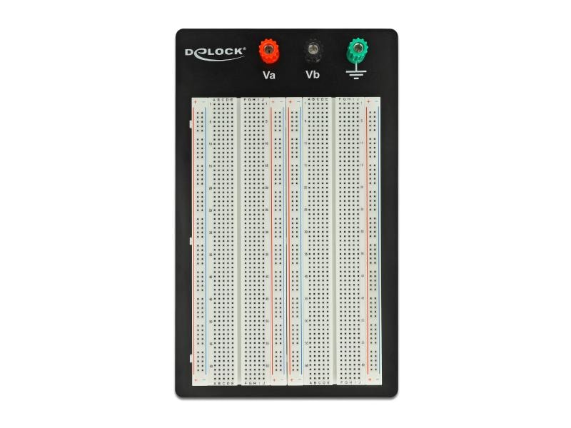 Delock Breadboard 1260/400 Kontakte Delock Experimentier-Steckbrett mit Bodenplatte 1260/400 Kontakte