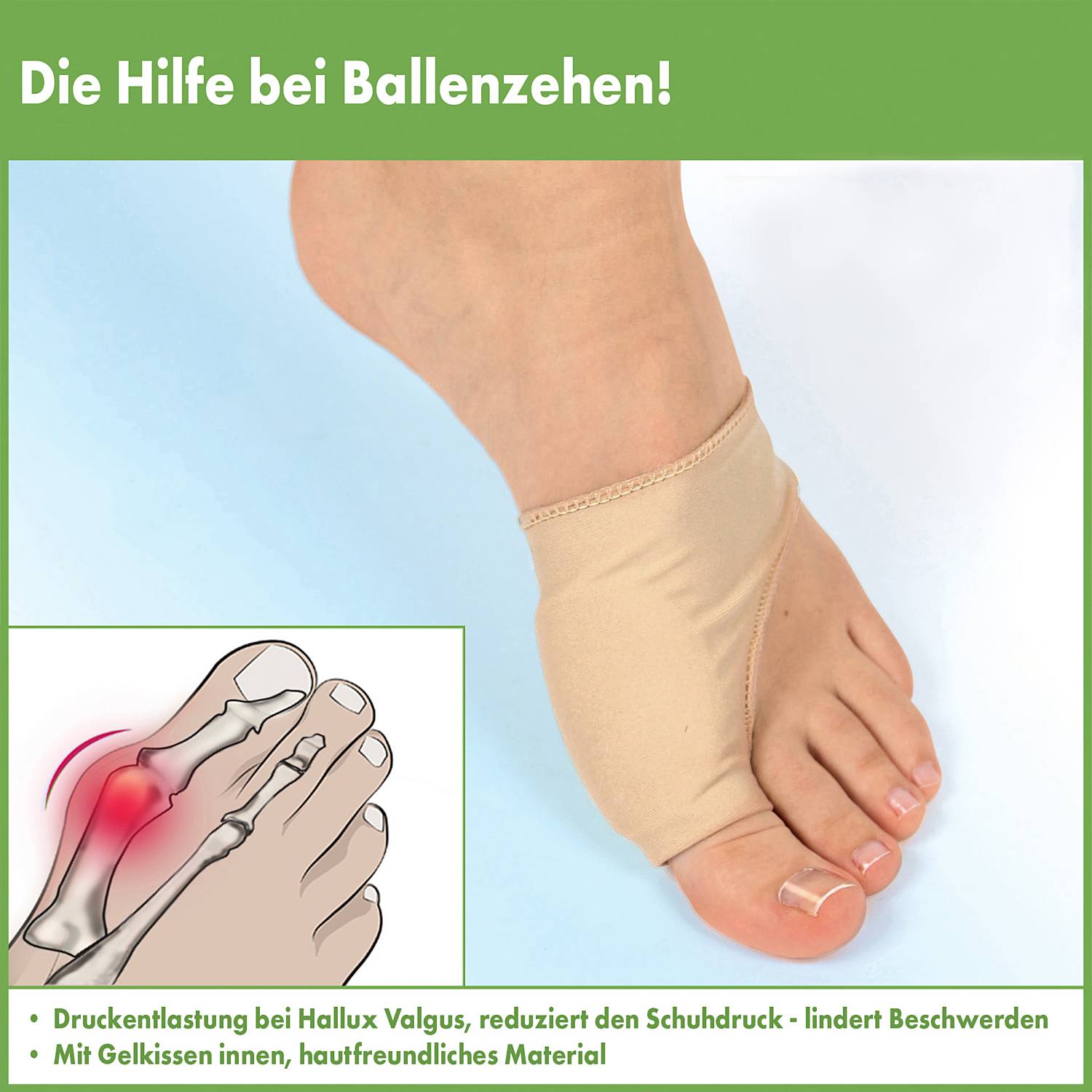 Hallux Valgus Schutz, 1 Stück