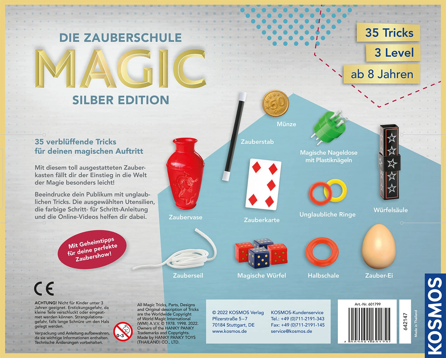Zauberkasten DIE ZAUBERSCHULE MAGIC - SILBER EDITION