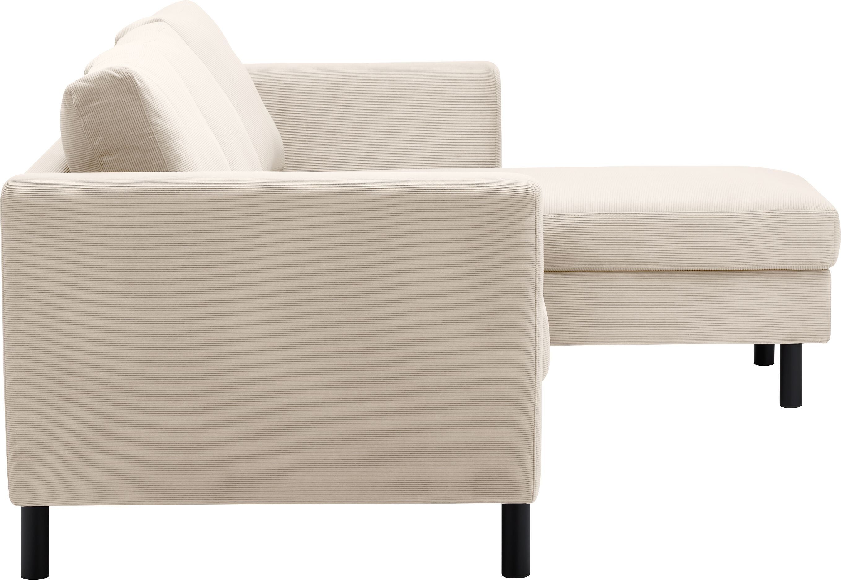 DIENER Ecksofa - Weiss / B: 235.0 cm x T: 156.0 cm x H: 81.0 cm