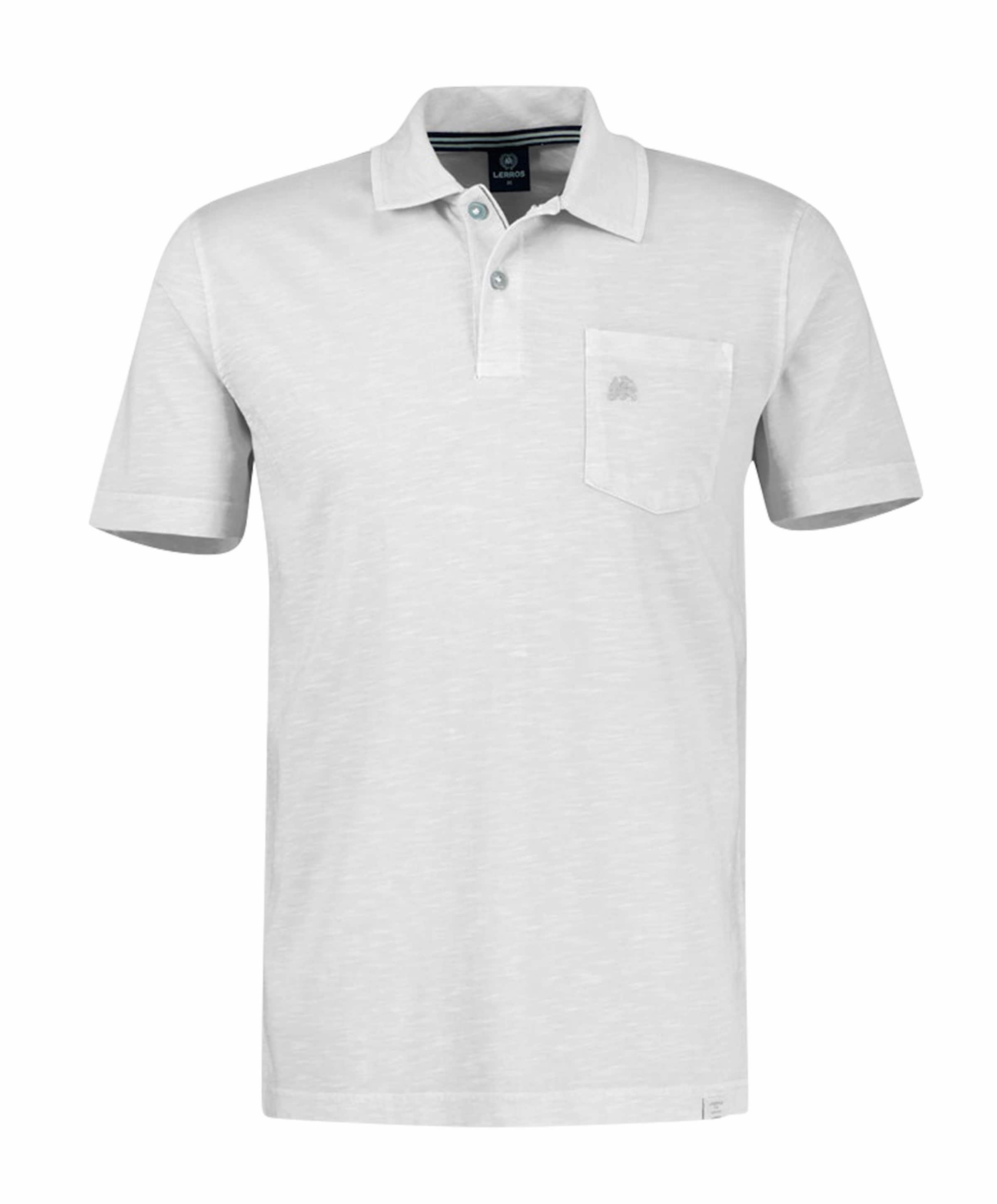 Lerros Heren polo ecru