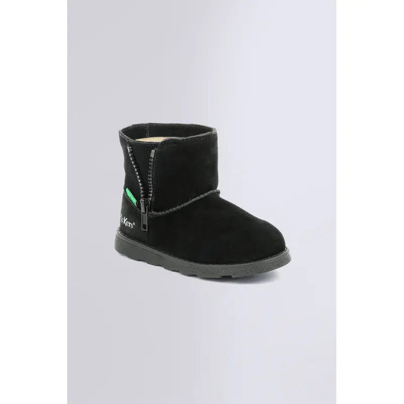 ALDIZA NOIR BOOTS Cuir Fille