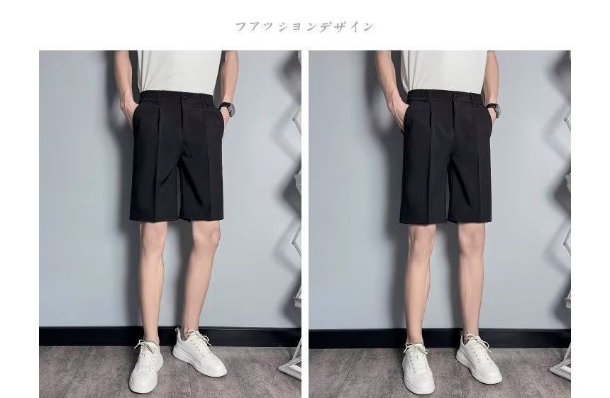 Loansk - Hoge taille effen shorts