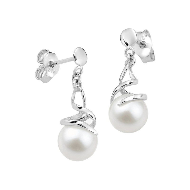 Boucles d'oreilles femme - perle - Or 9 Carats
