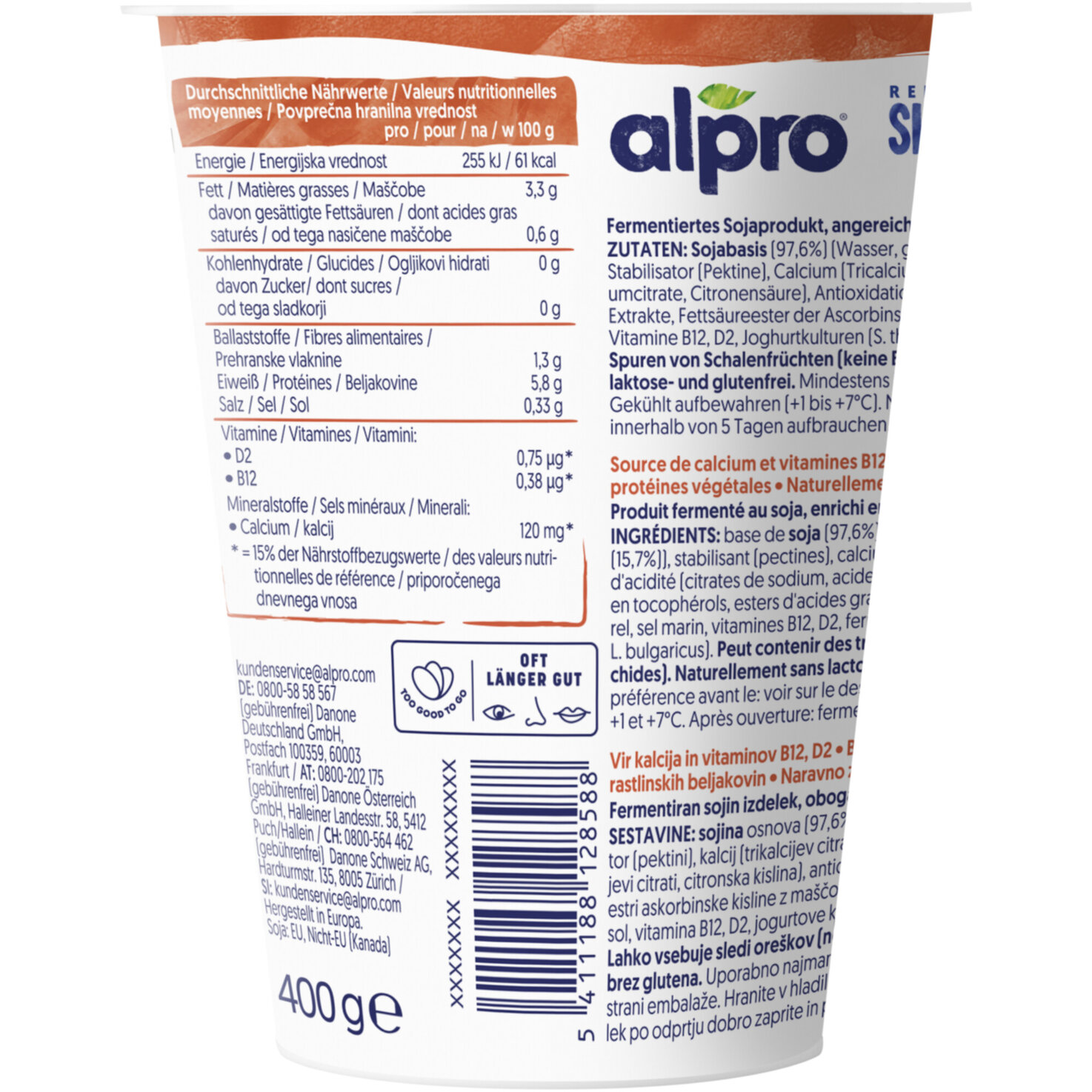 Alpro Skyr Joghurtalternative ohne Zucker