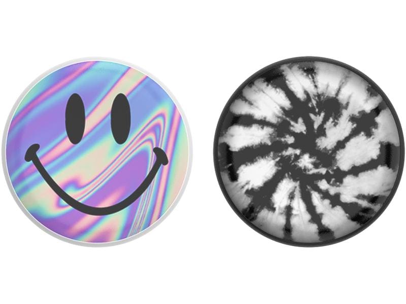 PopSockets Schlüsselanhänger PopPucks Starter Pack Dye Daze Schlüsselring mit Trickmagnet
