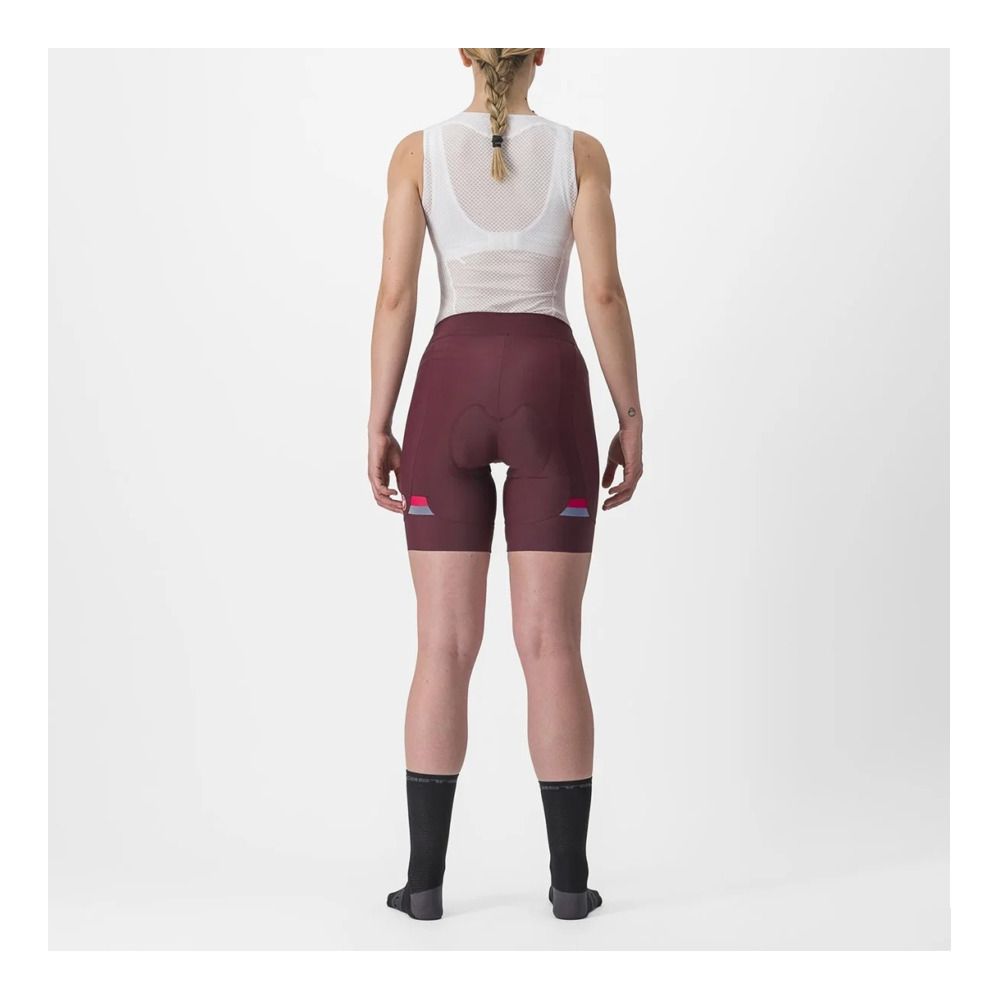 Castelli PRIMA - Cuissard Femme bordeaux/rouge persan
