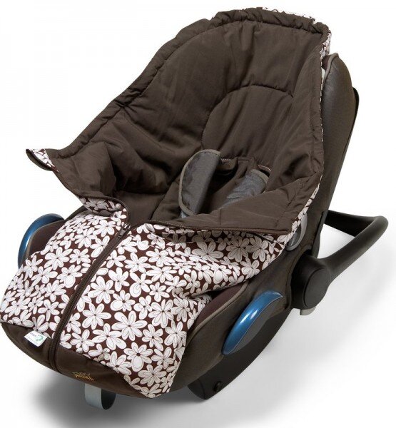 Odenwälder BabyNest Odenwälder Schalensitz Fußsack Smart Flower rot