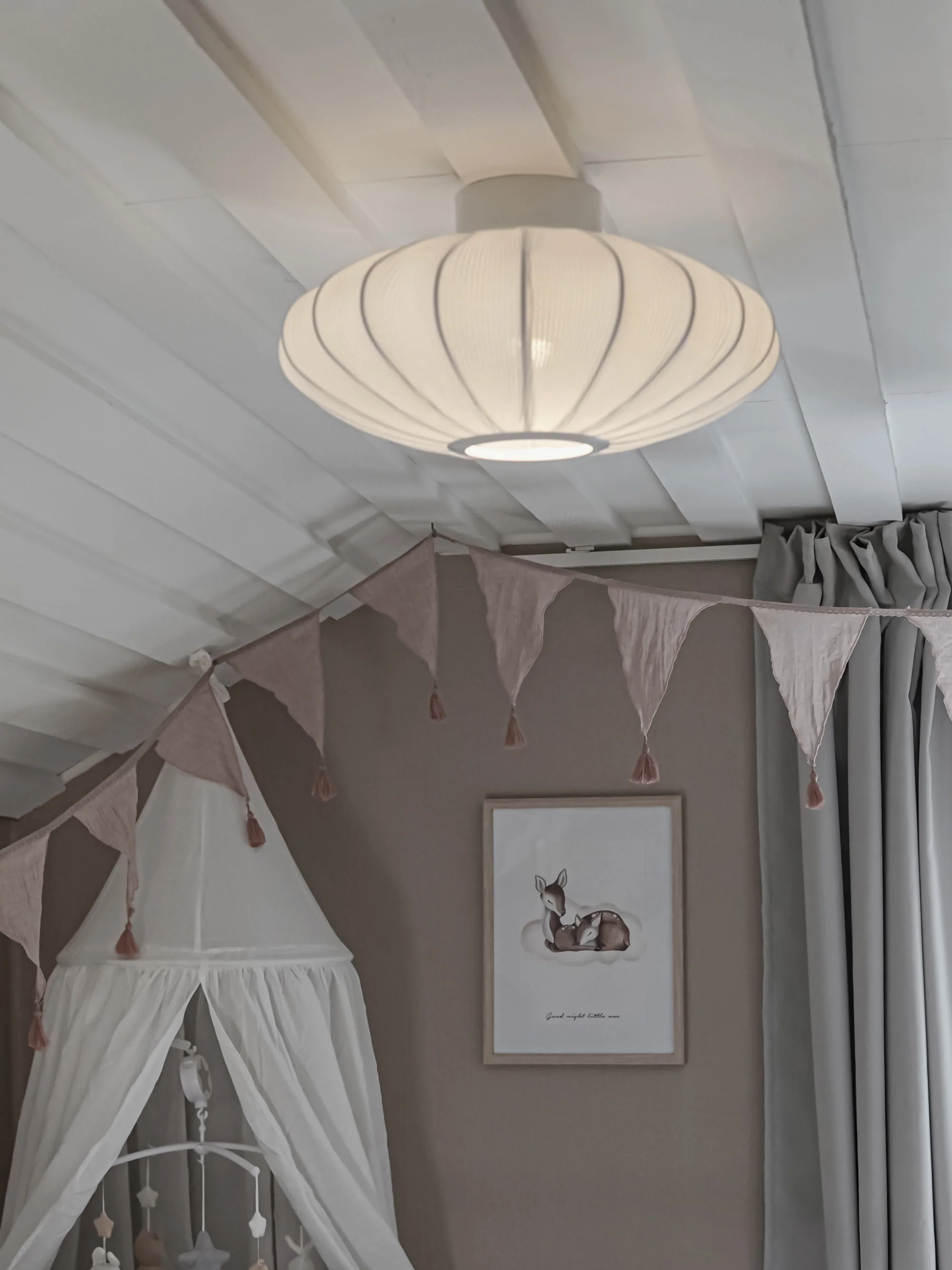 Plafondlamp Mamsell van stof
